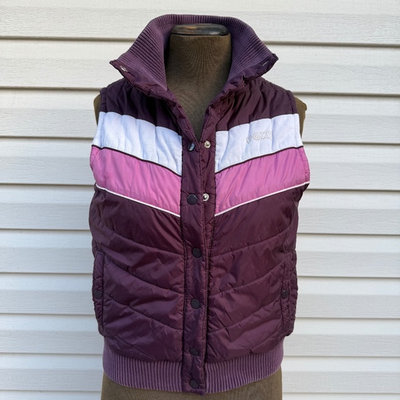 Must Have Vintage Y2K Roxy Retro Look Puffer Vest - Picture 1 of 12